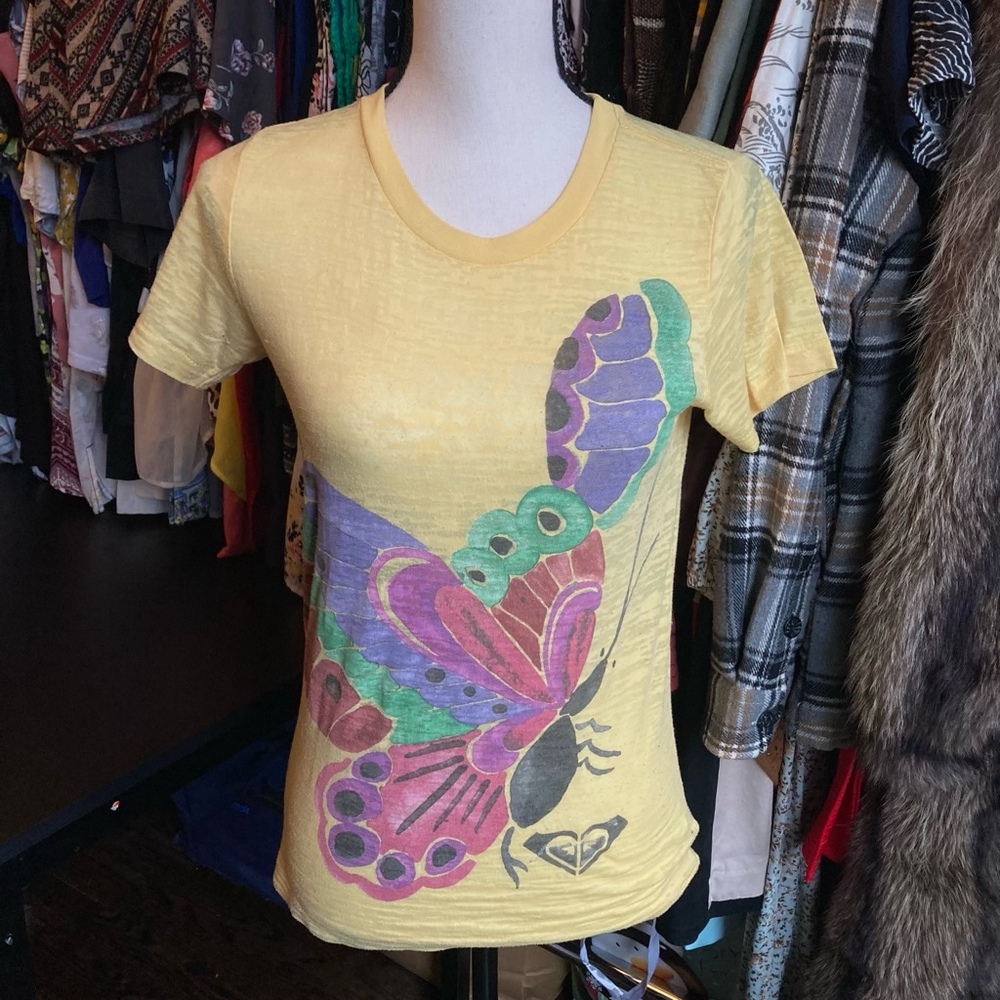 Women's Y2K T-Shirt, Small, Yellow